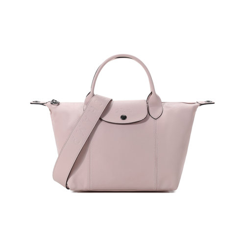 Longchamp/瓏驤  女士LE PLIAGE CUIR系列羊皮短柄可折疊手提單肩包餃子包 1512 757