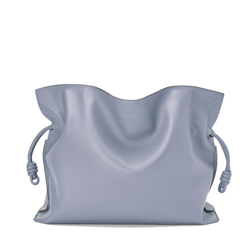 LOEWE/羅意威 22春夏新款Flamenco系列 女士XL款大西洋藍色納帕小牛皮手提單肩包0010640449