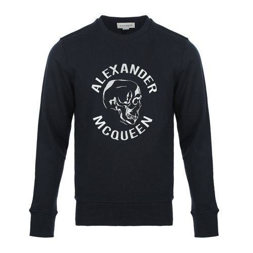 Alexander McQueen/亞歷山大麥昆21新品刺繡圖案男士套頭衛(wèi)衣男衛(wèi)衣662584QRX43