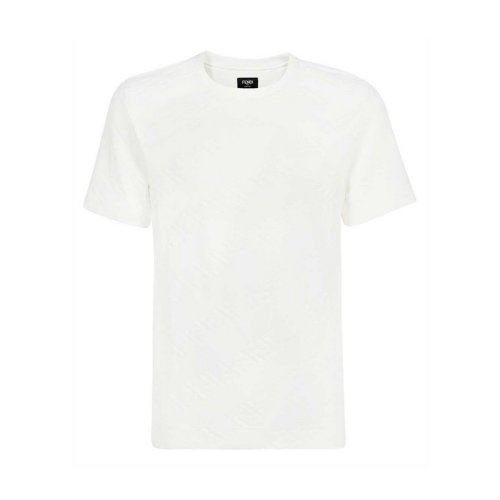  FENDI/芬迪 男士白色棉質(zhì)短袖T恤 FY0936 AHCA F0QA0 PLFSX