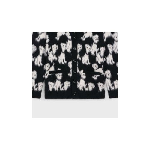  CELINE賽琳思琳 22年秋冬 男士 針織衫 藝術家提花拉絨棉質開衫 2A51W531Q.38NO