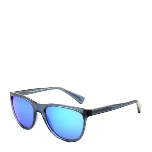 Emporio Armani/安普里奧阿瑪尼 時尚 休閑 長方形 板材 鏡框 男女款 太陽鏡 反光鏡片 墨鏡 眼鏡 EA4053 57mm 阿瑪尼