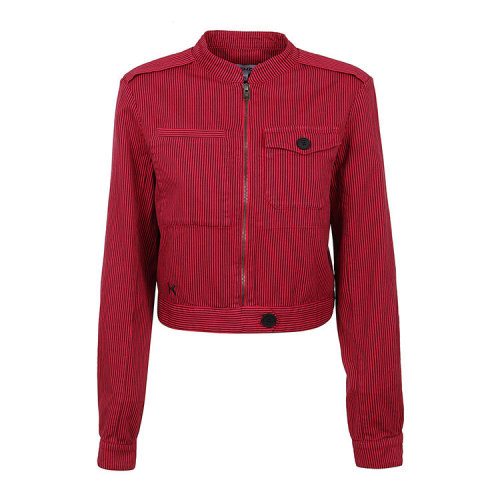 KENZO/高田賢三  凱卓女裝   百搭 女士棉質(zhì)時(shí)尚拉鏈秋冬夾克 FA62VE0189CF.26