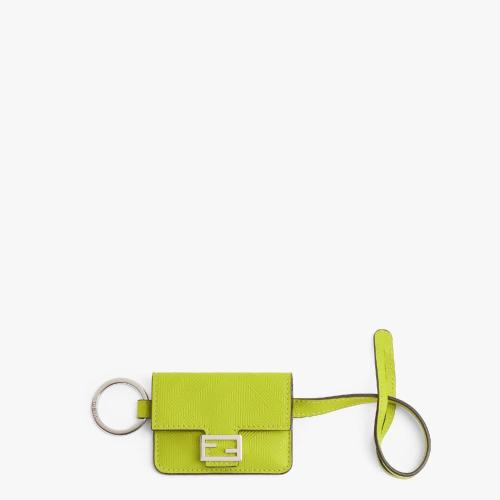 FENDI芬迪 22年秋冬 男士 零錢包 嫩芽綠皮革零錢包 7M0351AJF4F1J3R