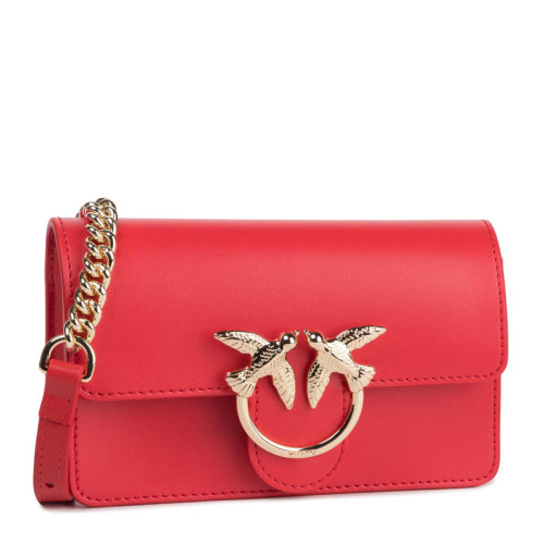 Pinko/品高 LOVE系列 Simply女士純色鏈條包單肩包斜挎包飛鳥燕子包女包1P21KR-Y5FF多色可選