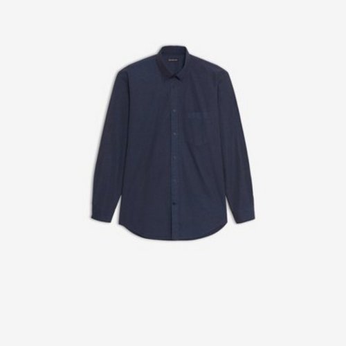  Balenciaga/巴黎世家 男士印花棉質(zhì)長袖襯衫 556878 TEM09 4140 PLFSX