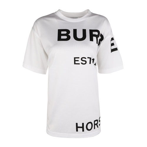 BURBERRY/博柏利Horseferry 印花棉質(zhì)女士短袖T恤8017103