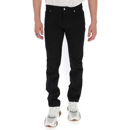  FENDI/芬迪 男士黑色棉質(zhì)牛仔褲 FLP201 ABK5 F0QA1 PLFSX