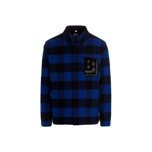  BURBERRY/博柏利 男士藍(lán)色棉質(zhì)長袖襯衫 8048727 PLFSX