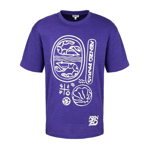 KENZO/高田賢三男裝設(shè)計(jì)印花男士T恤男士短袖T恤FA55TS043線條涂鴉