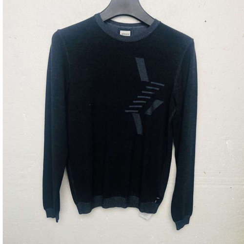 ARMANI COLLEZIONI/阿瑪尼卡爾茲 深灰色男士長(zhǎng)袖毛衣