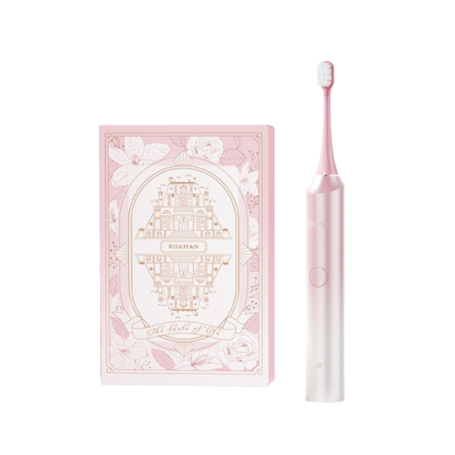 ROAMAN/羅曼 E9 無線感應(yīng)式充電防水成人情侶款 深層亮白拋光護理敏感五檔模式 晨光金/夕嵐粉