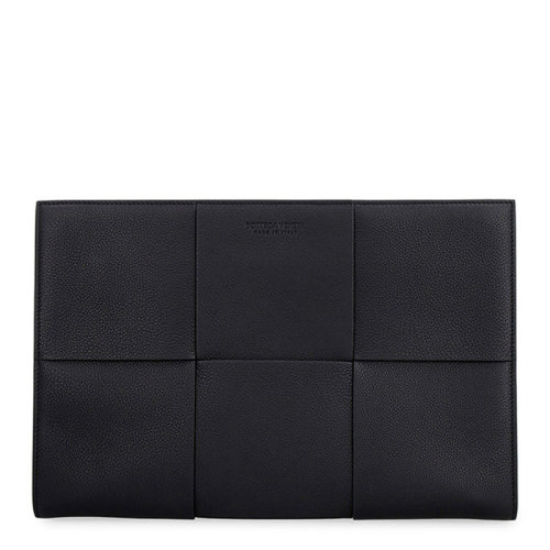 Bottega Veneta/葆蝶家 BV    男士黑色小牛皮百搭手拿包拉鏈開(kāi)合公文包男包 623313-VCP50-1229