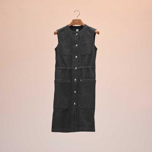  HERMES愛(ài)馬仕 22年秋冬 女士 連衣裙 Robe Inspiration Gilet H2E0550DQS736