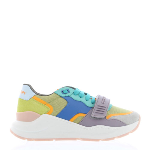 BURBERRY/博柏利 女士 鞋靴  多色拼色魔術(shù)貼運(yùn)動(dòng)鞋 女士休閑運(yùn)動(dòng)鞋