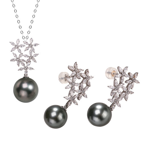 GeleiStory/GeleiStory真我系列14k金雪花大溪地海水珍珠套裝 店鋪特惠