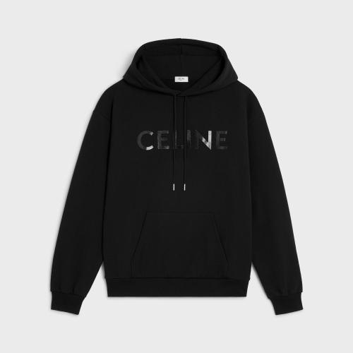 CELINE賽琳思琳 22年秋冬 男士 衛(wèi)衣 HOODIE CELINE VINYLE MOLLETON COTON 2Y969670Q.38NO