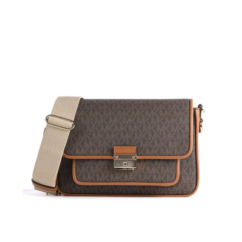 Michael Kors/邁克·科爾斯 MK BRADSHAW系列 老花滿印 復(fù)古信封包 女款30S1G2BM2B