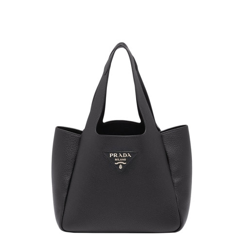 PRADA/普拉達 22年新款 女士黑色納帕皮革三隔層拼接手提包1BG335_2DKV_F0002_V_OOM