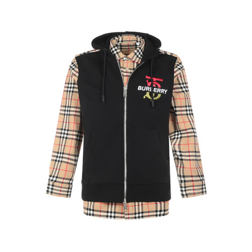 BURBERRY/博柏利 2021款 男士長袖襯衫 男款羊毛/棉質(zhì)連帽襯衫外套 80340091