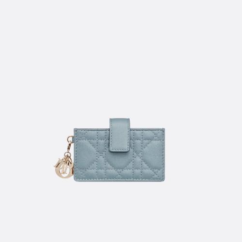  DIOR迪奧 22年秋冬 女士 卡包 PORTE-CARTES a GOUSSETS LADY DIOR S0074ONMJ_M81B 預(yù)定商品1-3周發(fā)貨