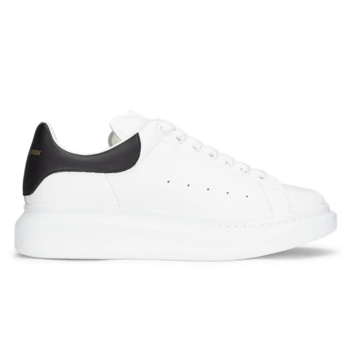 Alexander McQueen/亞歷山大麥昆  明星同款男士潮流男鞋皮質(zhì)后跟字母小白鞋休閑運(yùn)動(dòng)鞋 553680WHGP59061