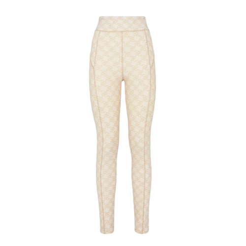 FENDI/芬迪      女士米色松緊高腰緊身褲FAB213AGMCF10RM