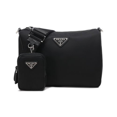 PRADA/普拉達 男士織物單肩斜挎包帶小包 2VH113 2DMH