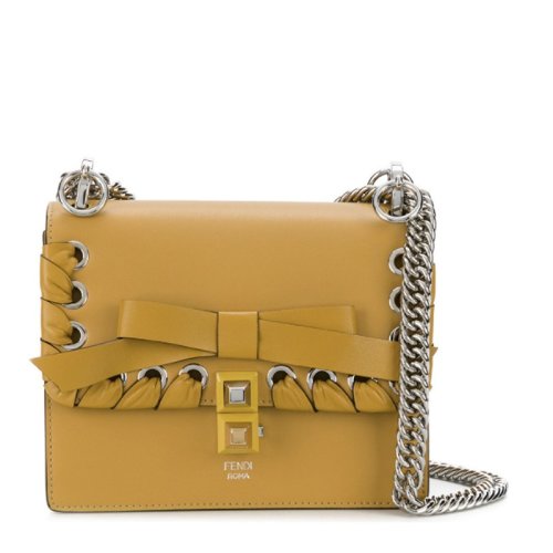  FENDI/芬迪 女士黃色小牛皮單肩包 8M0381 A20A F04KN PLSX