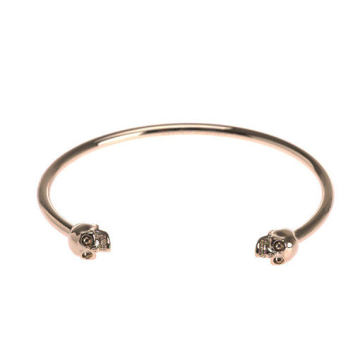 Alexander McQueen/亞歷山大麥昆  女士金色黃銅骷髏頭標(biāo)志手鐲手鏈    $441354J160O0953