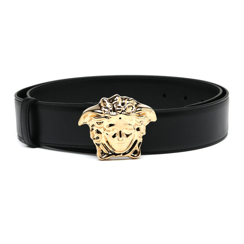 VERSACE/范思哲 美杜莎金屬頭帶扣式牛皮革女士腰帶皮帶DCDD259DVTFN