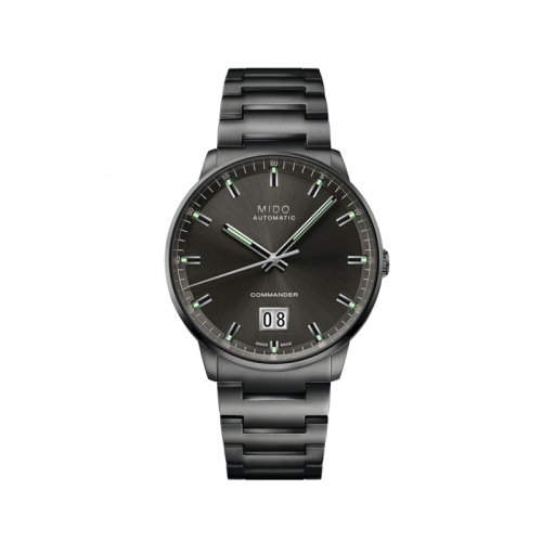 mido/美度  指揮官系列紀(jì)念日大日歷全自動(dòng)機(jī)械男士深灰腕表42.00毫米 M021.626.33.061.00