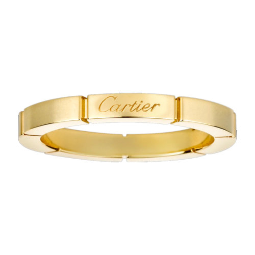 CARTIER/卡地亞 MaillonPanthère 18K金結(jié)婚戒指B4079900