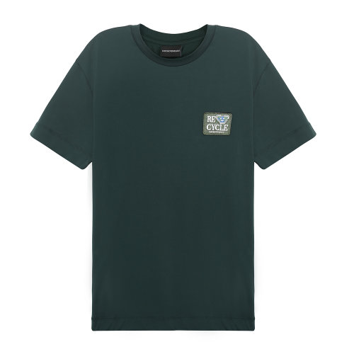 Emporio Armani/安普里奧阿瑪尼[Capsule Emoji] 綠色 男士短袖T恤 6K1TN3-1JWWZ-0576  綠色 XL 綠色 XL