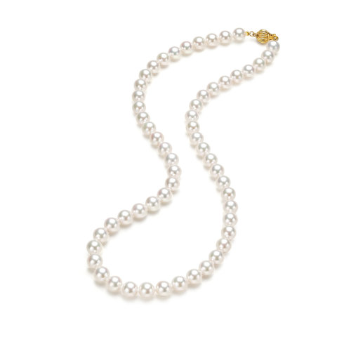 【特惠天女項鏈】SANDYRILLA/仙蒂瑞拉 天女級日本Akoya海水珍珠 7-7.5mm正圓極強光顆顆甄選精品珍珠項鏈(附日本原裝大證)