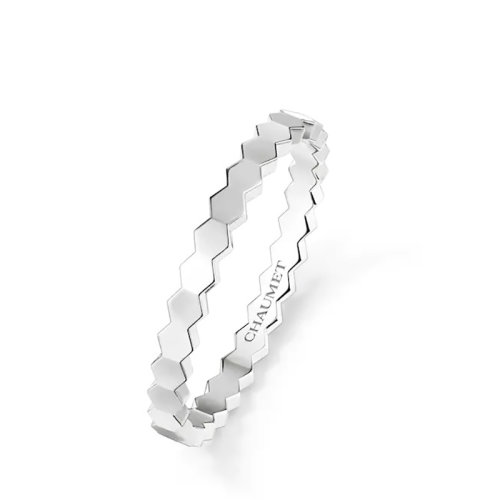 Chaumet/尚美 經(jīng)典BEE MY LOVE系列 18k金白金愛(ài)?巢戒指081930