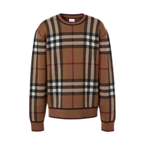 BURBERRY/博柏利 格紋提花男士針織衫/毛衣 80366031