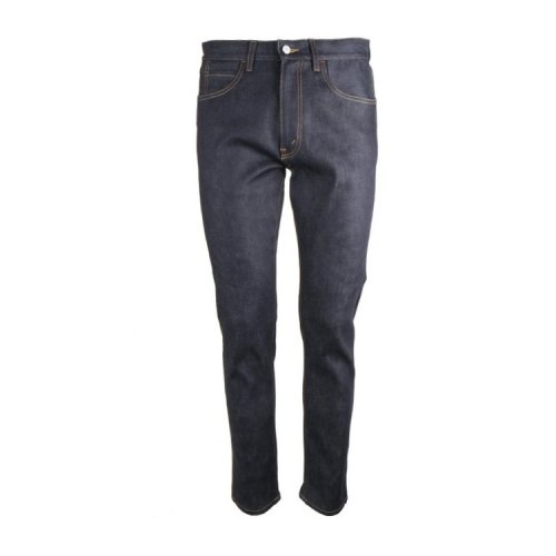 GUCCI/古馳  男士 復(fù)古 印花 深藍(lán)色 男士牛仔褲 408636 XR369 4395