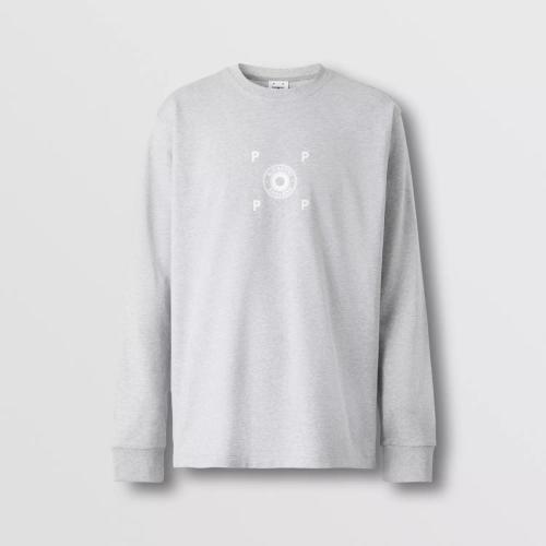  BURBERRY 22年秋冬 男士 徽標圖案長袖棉質(zhì)上衣 80548561