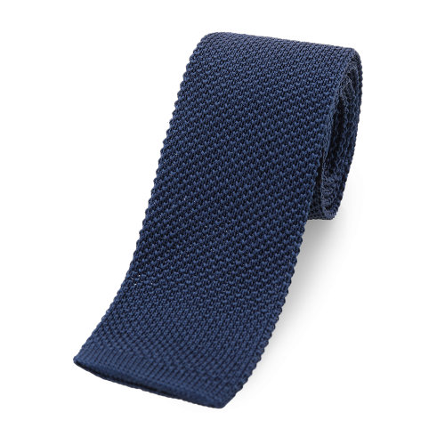 PRADA/普拉達(dá) 深藍(lán)色印花男士領(lǐng)帶