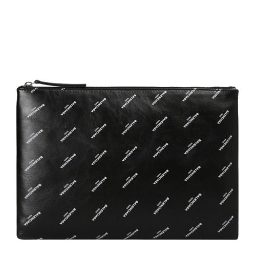 Balenciaga/巴黎世家 男士黑色皮質(zhì)手拿包 4828740AD0N816