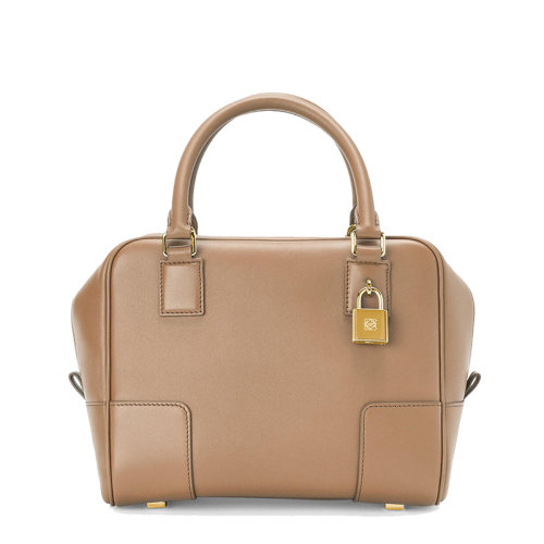 LOEWE/羅意威 21新款A(yù)mazona 19系列 女士貂色納帕小牛皮方形斜挎手提單肩包0010623734