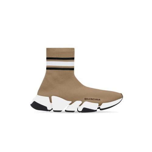  BALENCIAGA巴黎世家 22年秋冬 女士 休閑運動鞋 SPEED 2.0 RECYCLED KNIT TRAINERS WITH STRIP