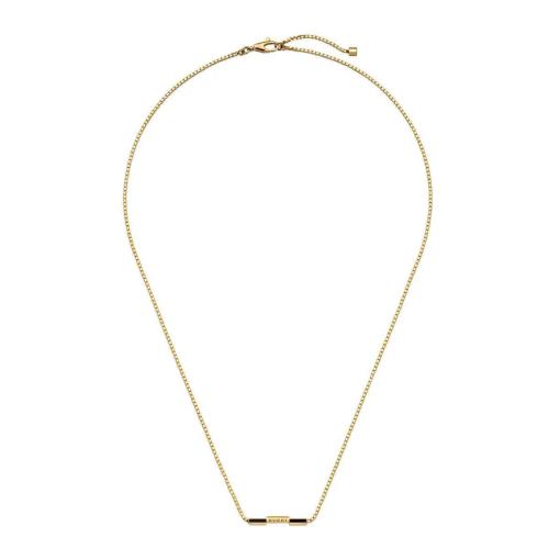  GUCCI古馳 22年秋冬 女士 Gucci Link to Love系列“Gucci”長條吊墜項(xiàng)鏈 702332 J85G0 8061