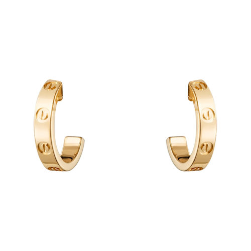 CARTIER/卡地亞 經(jīng)典LOVE系列 18K金黃金LOVE耳環(huán) B8028800