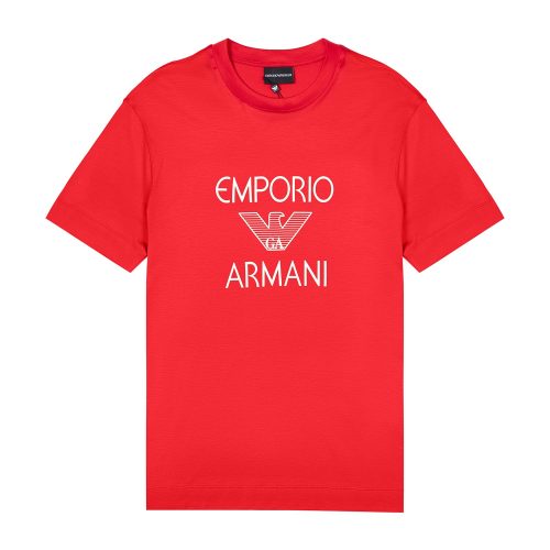 Emporio Armani/安普里奧阿瑪尼 紅色 男士短袖T恤 3K1TAF-1JUVZ-0356