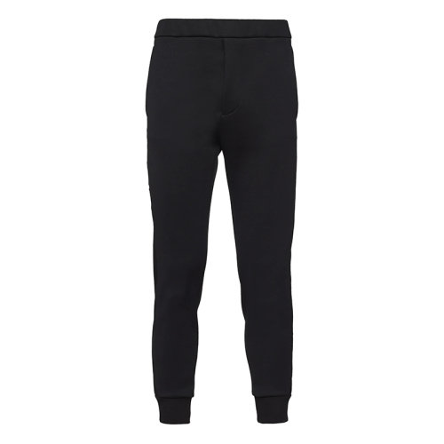 PRADA/普拉達(dá) 秋冬 男士黑色尼龍細(xì)節(jié)裝飾修身版型棉質(zhì)長(zhǎng)褲UJP180_1YFJ_F0806_S_212