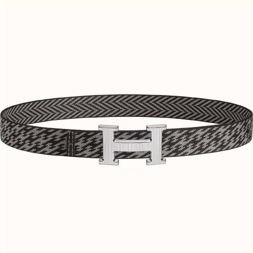  HERMES愛馬仕 22年秋冬 男士 腰帶 Boucle de ceinture H Striee %26 Sangle H 32?mm H064550CK