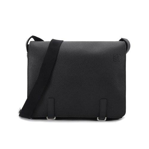 LOEWE/羅意威  男士牛皮革單肩斜挎包郵差包 B553A14X03