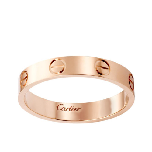 CARTIER/卡地亞 經(jīng)典款LOVE 18K金玫瑰金戒指結(jié)婚對(duì)戒 B4085200